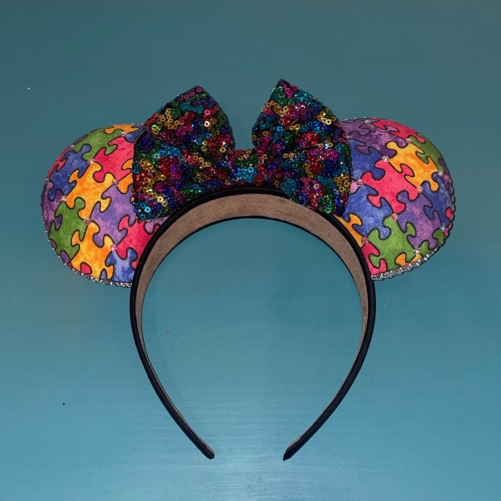 NWT Autism Puzzle Piece Headband Ears
